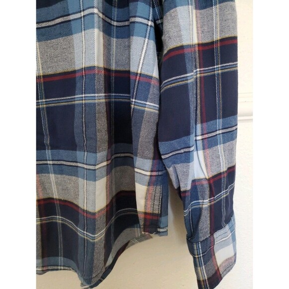 Lucky Brand Saturday Stretch Long Sleeve Western Shirt Mens XL Pearl Snap Button - Picture 3 of 16